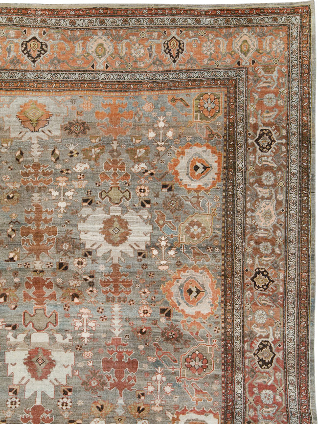 Antique Persian Bidjar Large Room Size Carpet, No.29052 - Gsblank