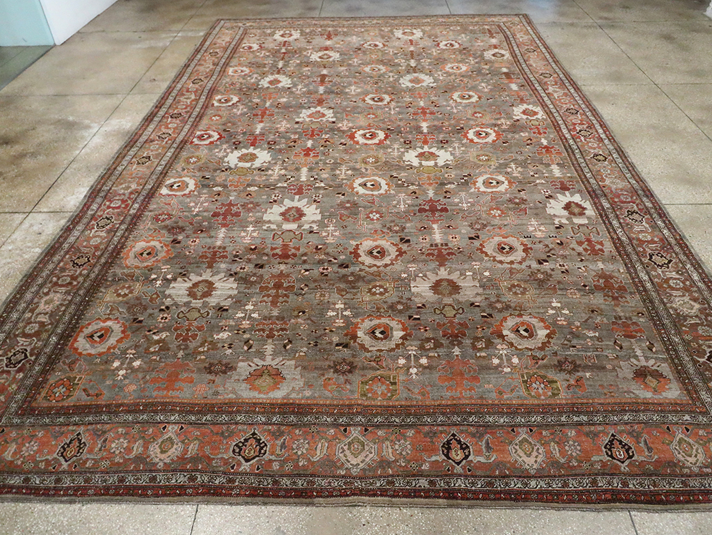 Antique Persian Bidjar Large Room Size Carpet, No.29052 - Gsblank