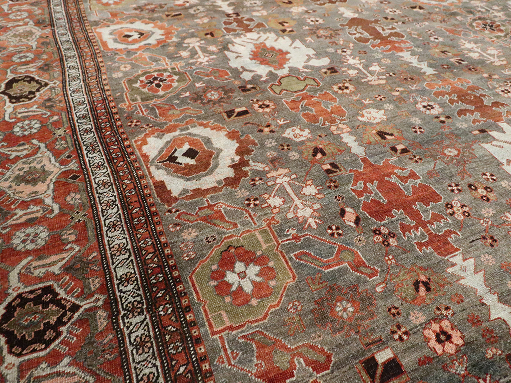 Antique Persian Bidjar Large Room Size Carpet, No.29052 - Gsblank