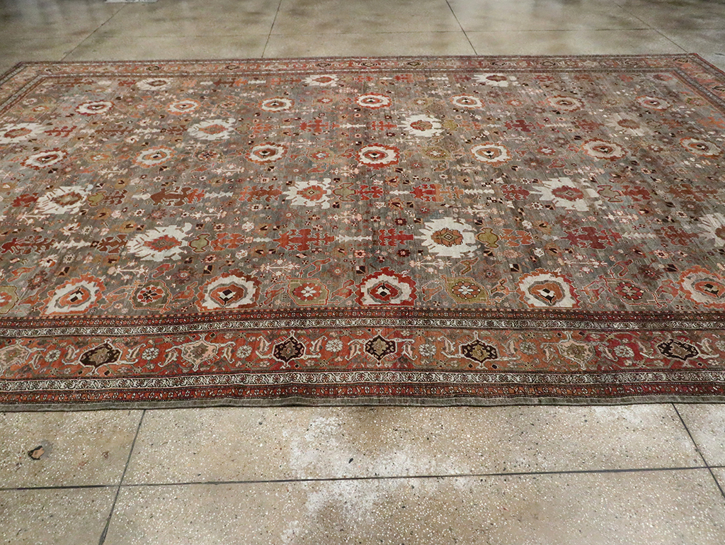 Antique Persian Bidjar Large Room Size Carpet, No.29052 - Gsblank