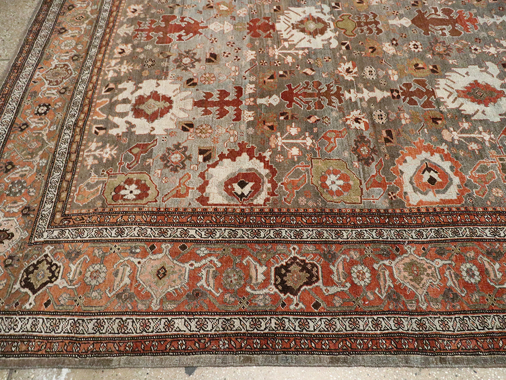 Antique Persian Bidjar Large Room Size Carpet, No.29052 - Gsblank