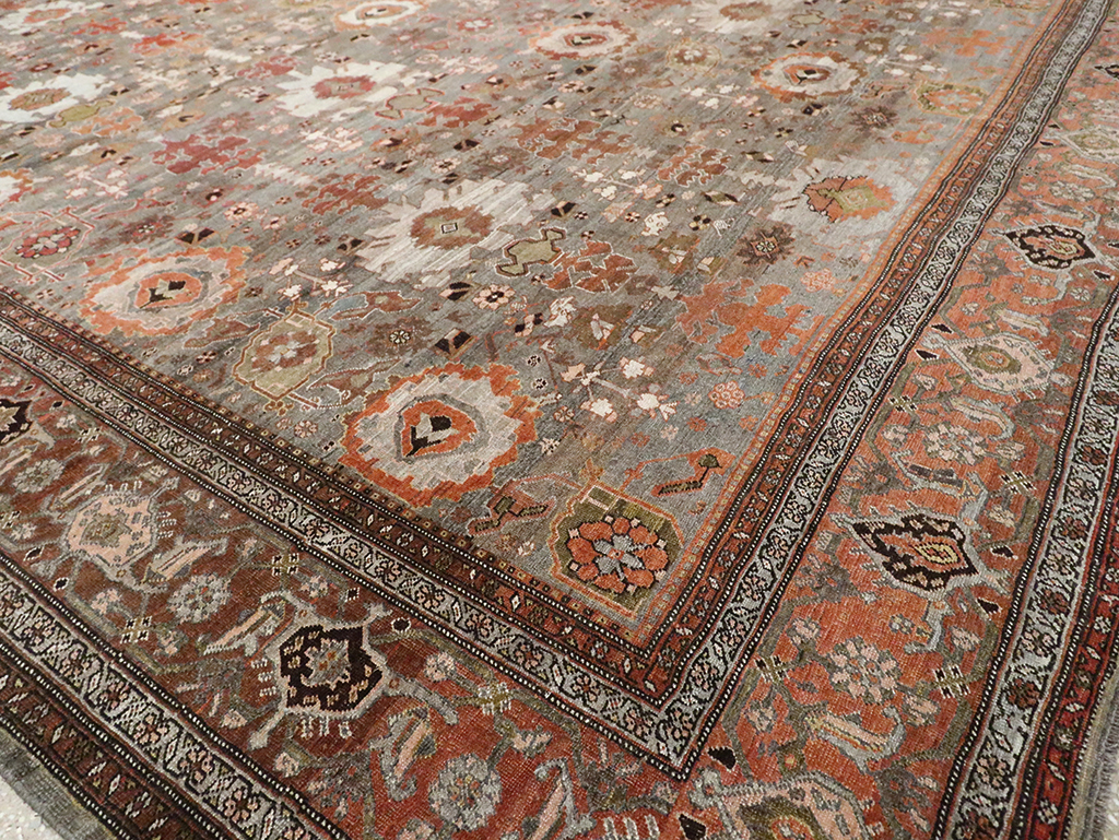 Antique Persian Bidjar Large Room Size Carpet, No.29052 - Gsblank