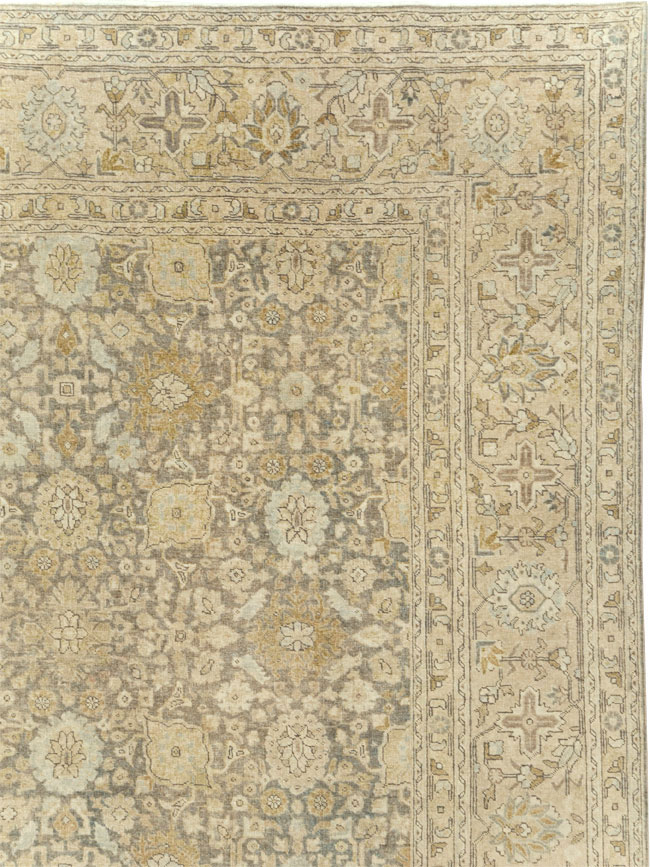 Antique Persian Tabriz Room Size Carpet, No.29053 - Gsblank
