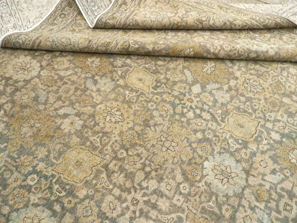 Antique Persian Tabriz Room Size Carpet, No.29053 - Gsblank