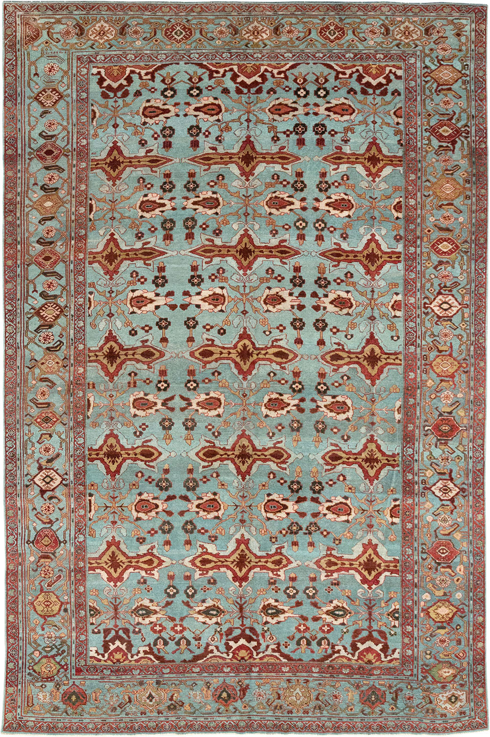 Antique Persian Kurdish Room Size Carpet, No.29056 - Gsblank