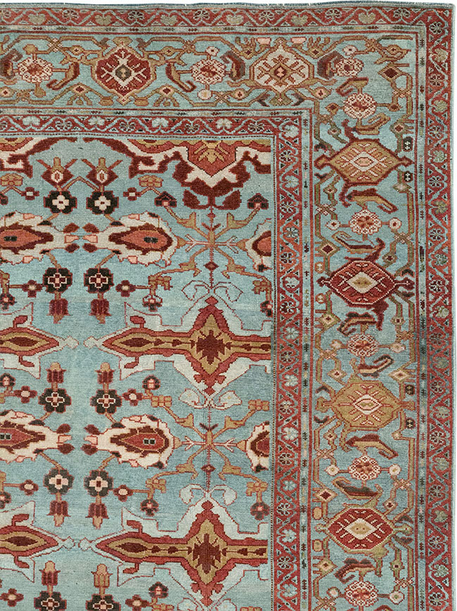 Antique Persian Kurdish Room Size Carpet, No.29056 - Gsblank