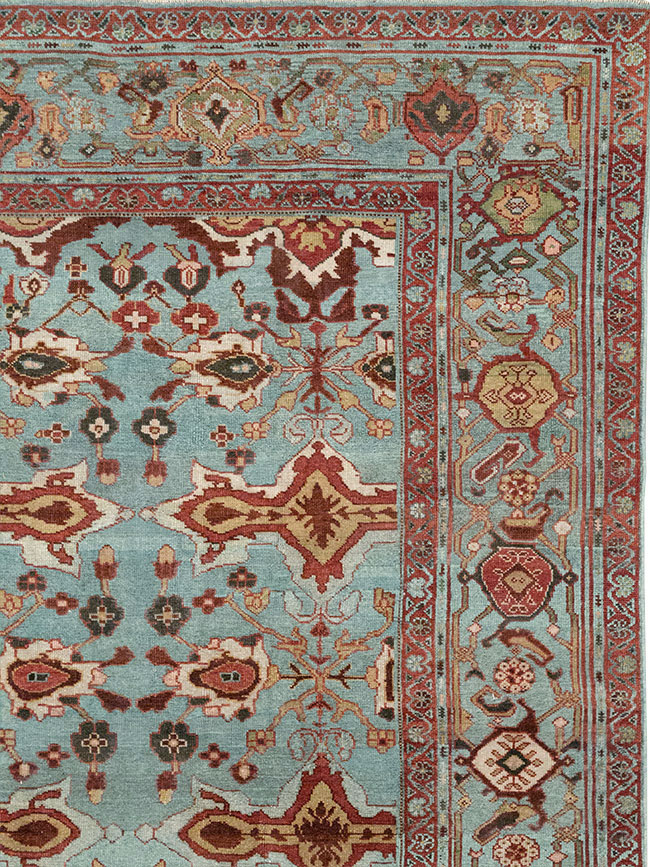 Antique Persian Kurdish Room Size Carpet, No.29056 - Gsblank