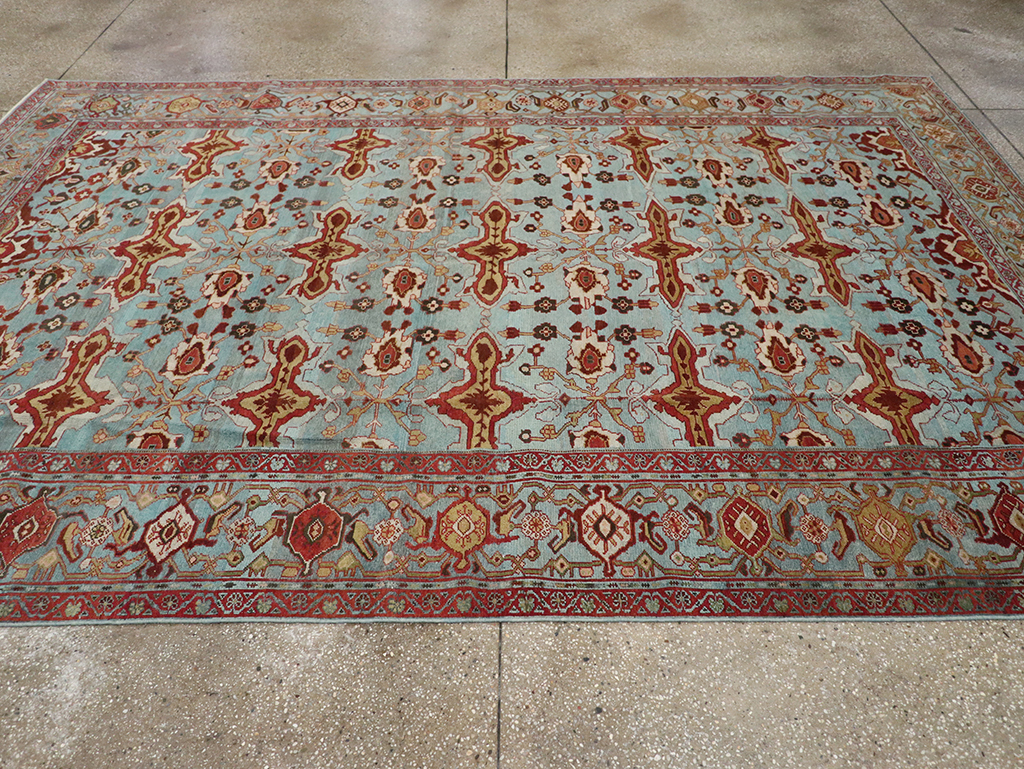 Antique Persian Kurdish Room Size Carpet, No.29056 - Gsblank