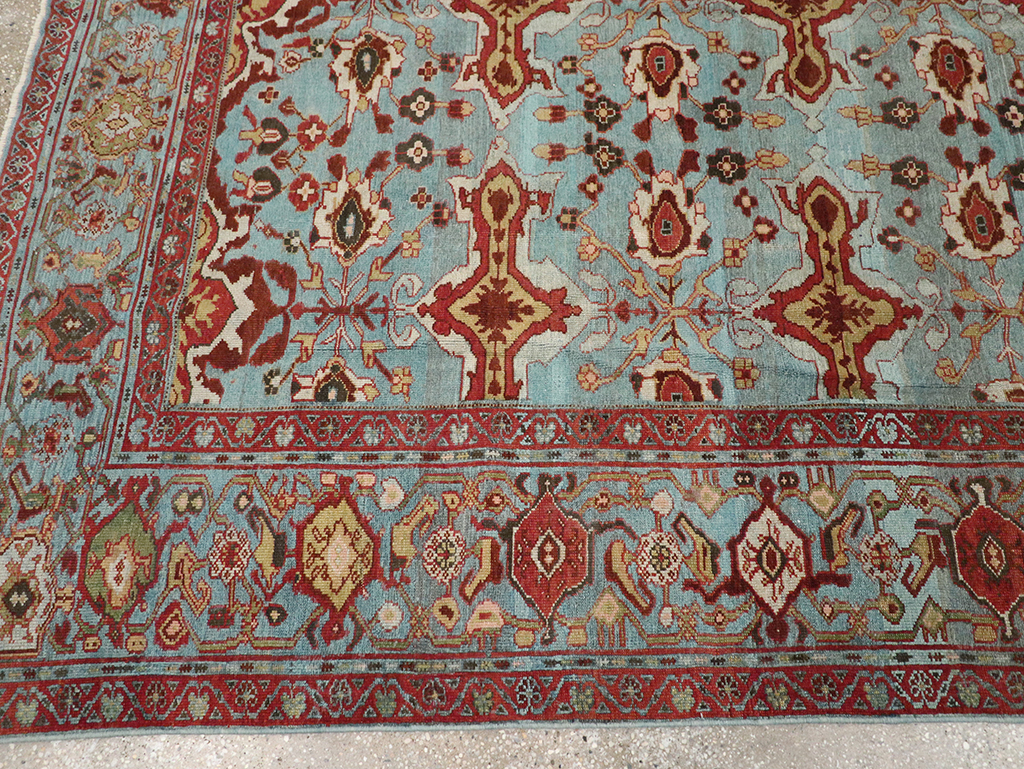Antique Persian Kurdish Room Size Carpet, No.29056 - Gsblank