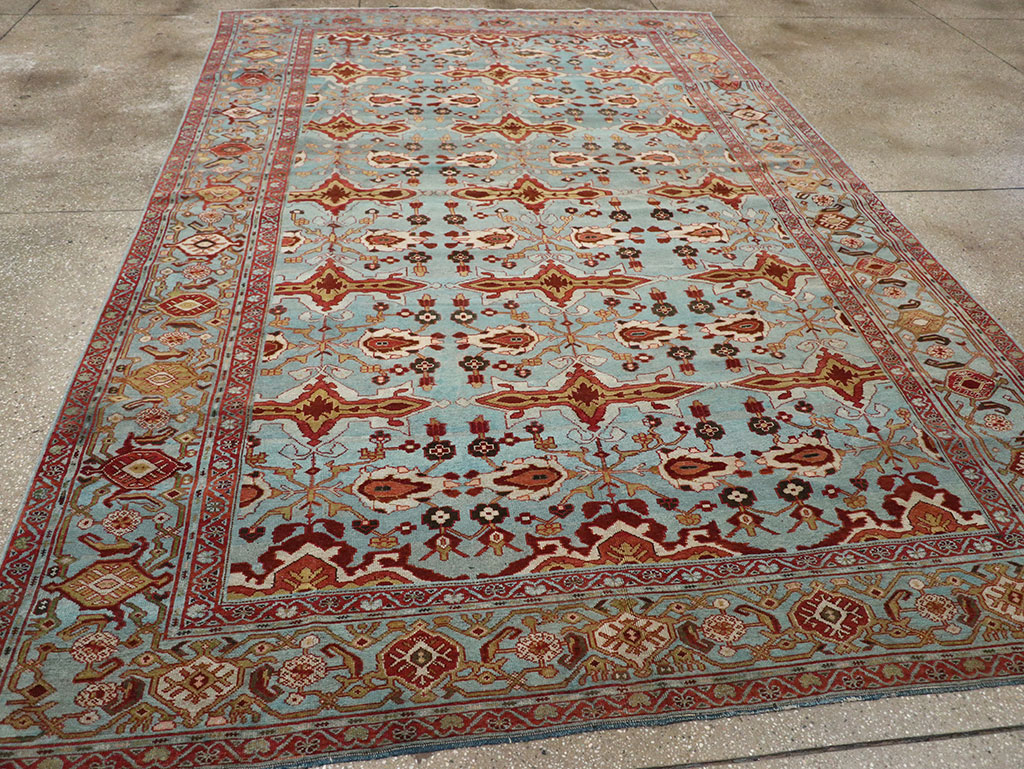 Antique Persian Kurdish Room Size Carpet, No.29056 - Gsblank