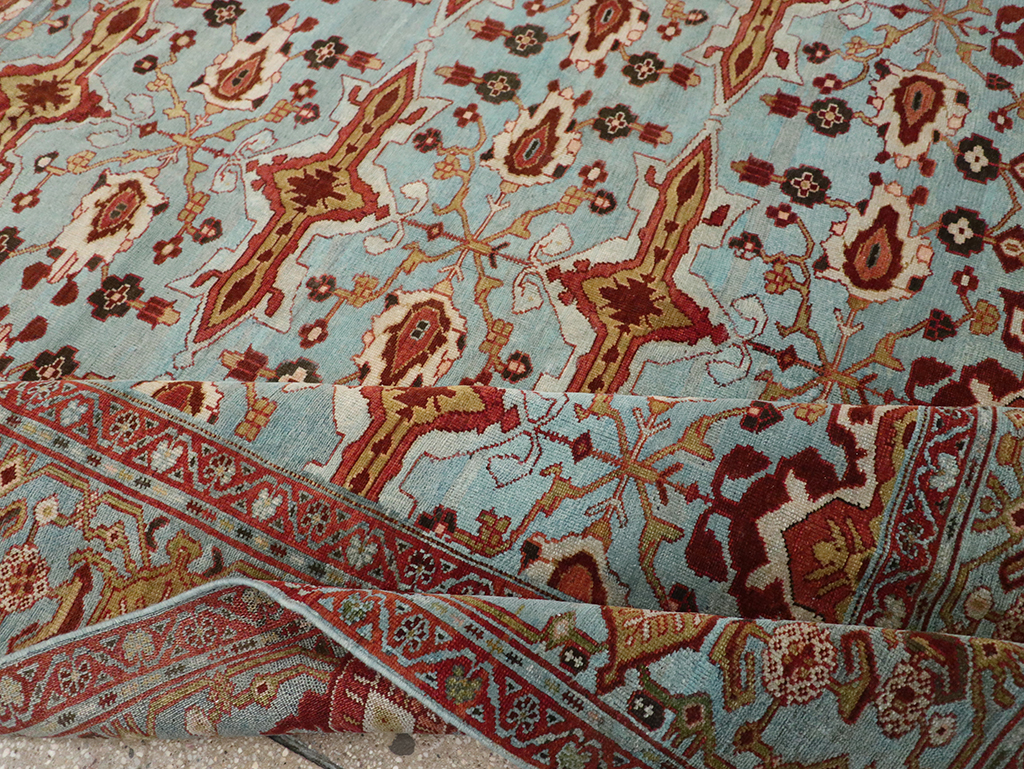 Antique Persian Kurdish Room Size Carpet, No.29056 - Gsblank