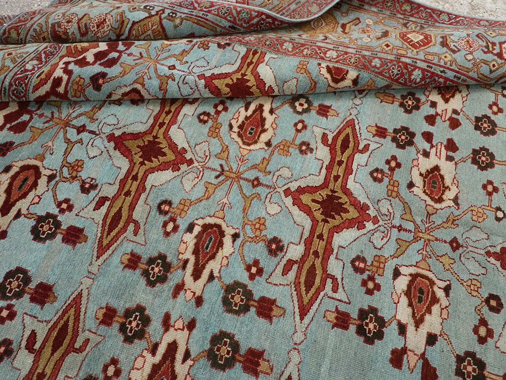 Antique Persian Kurdish Room Size Carpet, No.29056 - Gsblank