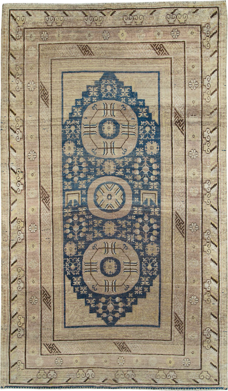 Antique East Turkestan Khotan Carpet, No.29064 - Gsblank