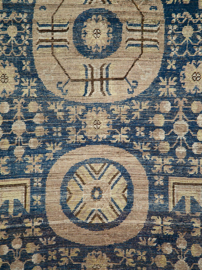Antique East Turkestan Khotan Carpet, No.29064 - Gsblank