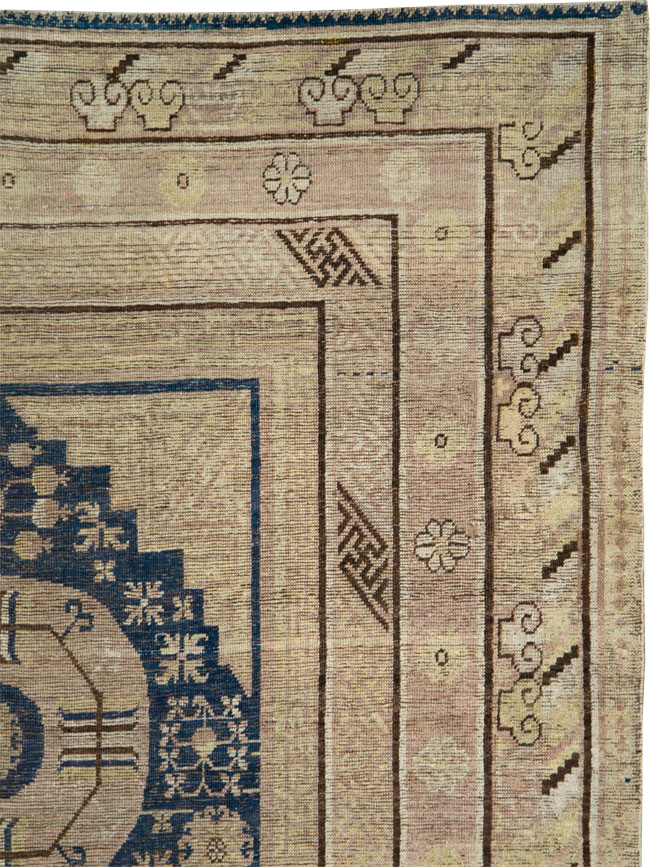 Antique East Turkestan Khotan Carpet, No.29064 - Gsblank