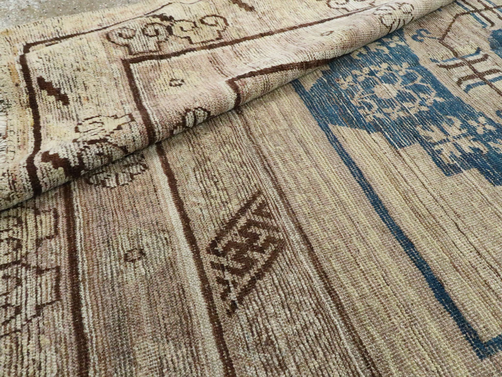 Antique East Turkestan Khotan Carpet, No.29064 - Gsblank