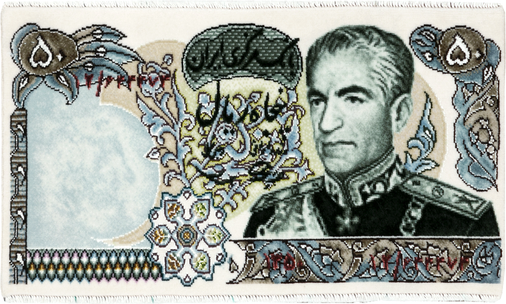 Modern Persian Tabriz Pictorial Rug, No.29068 - Gsblank