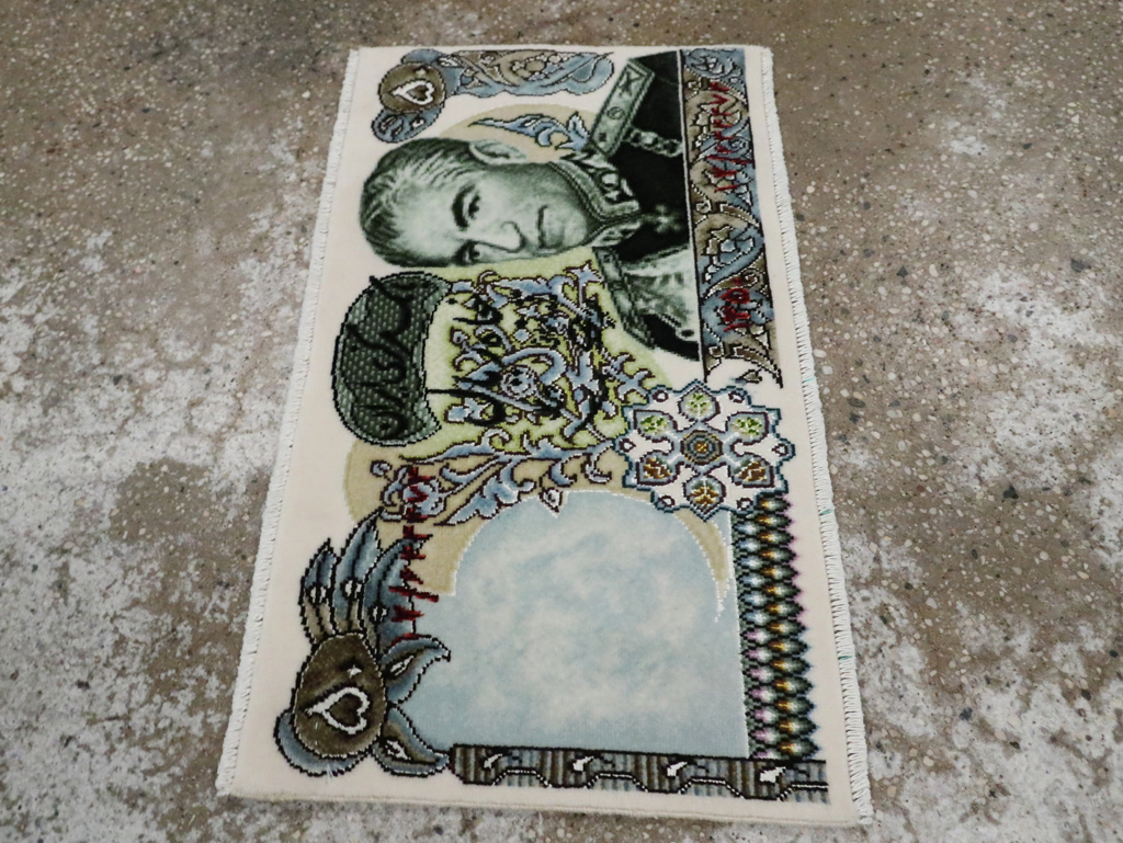 Modern Persian Tabriz Pictorial Rug, No.29068 - Gsblank