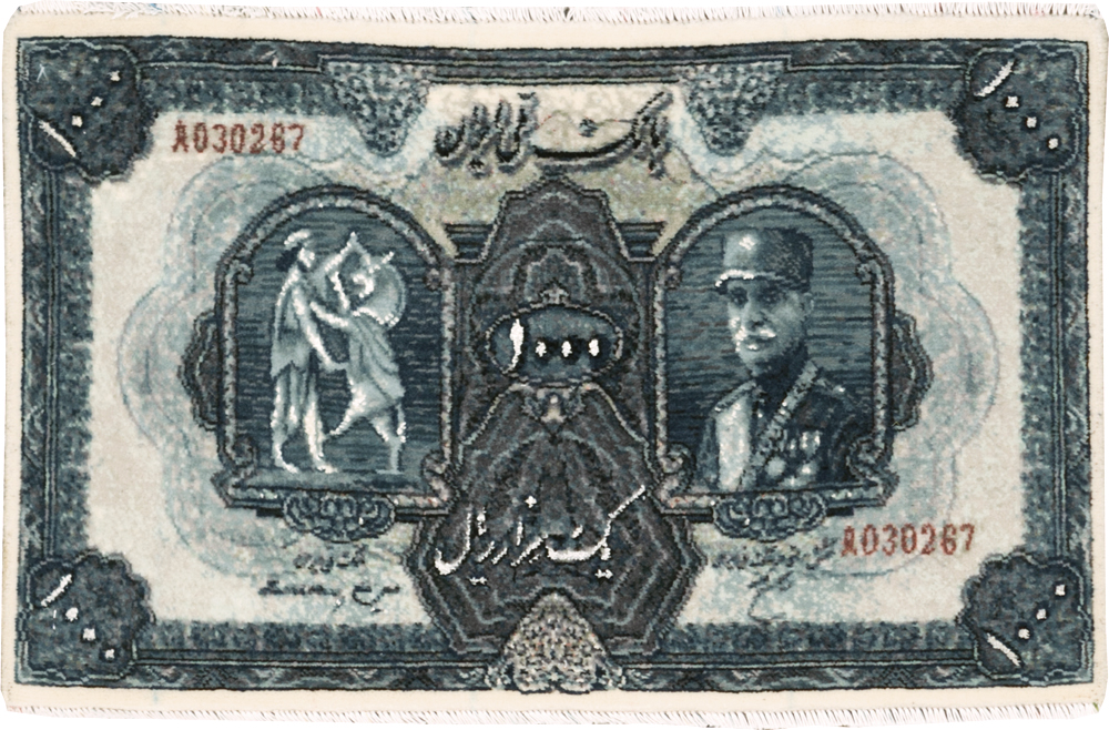 Modern Persian Tabriz Pictorial Rug, No.29078 - Gsblank