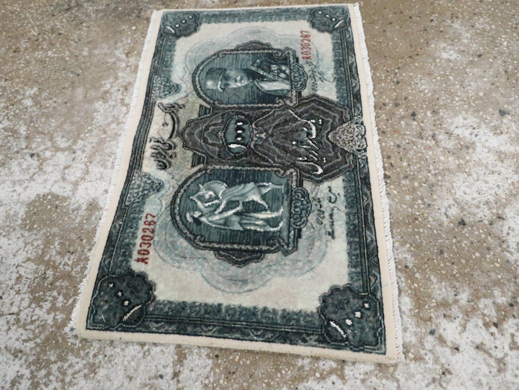 Modern Persian Tabriz Pictorial Rug, No.29078 - Gsblank