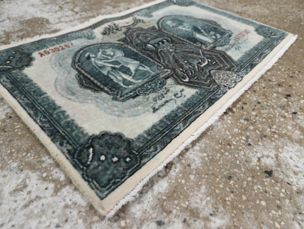 Modern Persian Tabriz Pictorial Rug, No.29078 - Gsblank