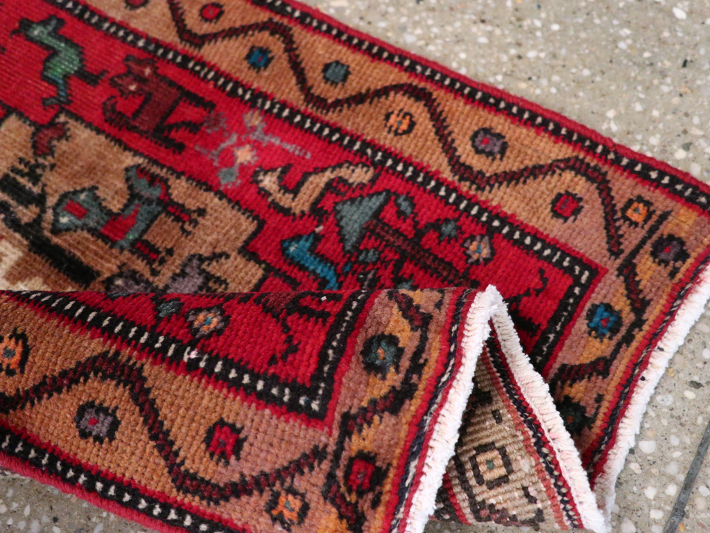 Vintage Persian Kurdish Pictorial Rug, No.29081 - Gsblank