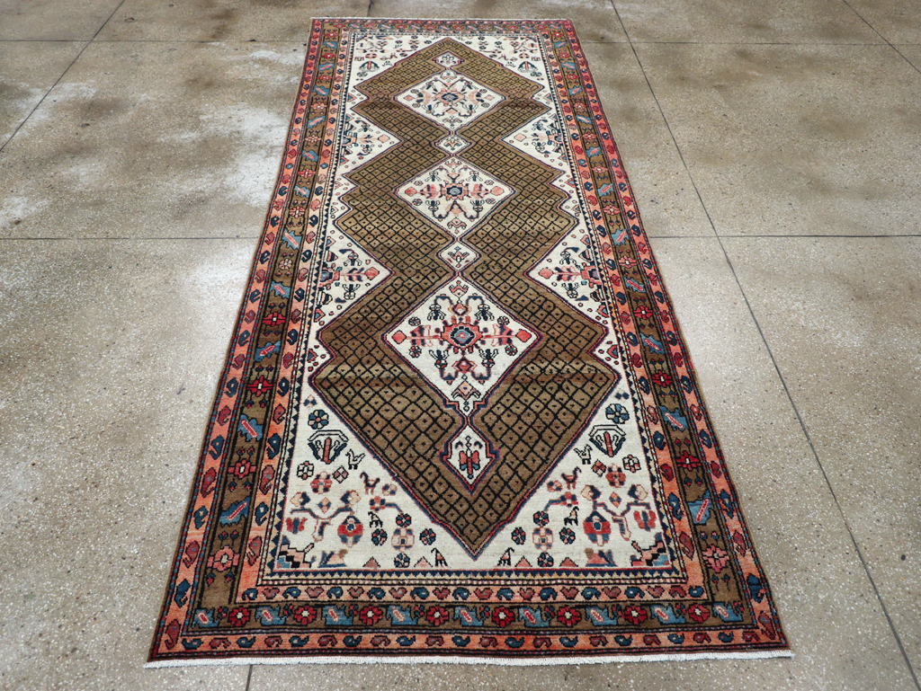 Vintage Persian Hamadan Gallery Rug, No.29086 - Gsblank