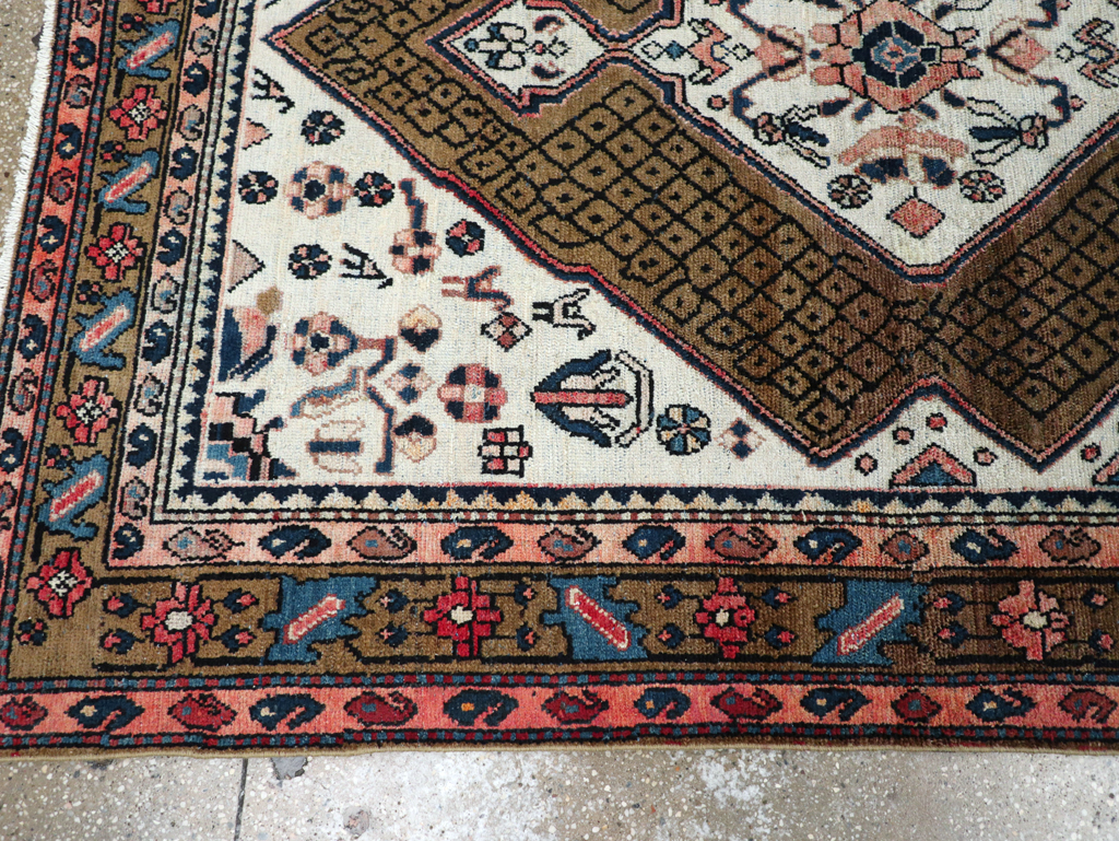 Vintage Persian Hamadan Gallery Rug, No.29086 - Gsblank