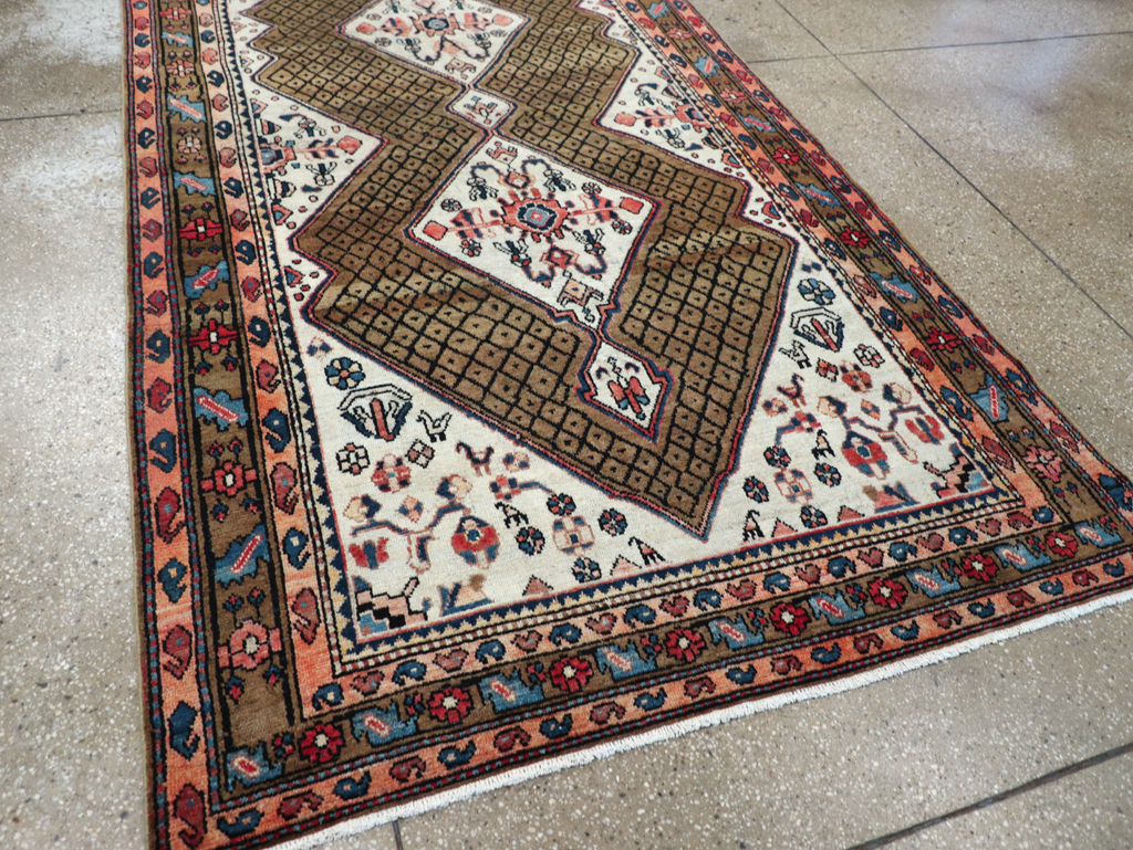 Vintage Persian Hamadan Gallery Rug, No.29086 - Gsblank