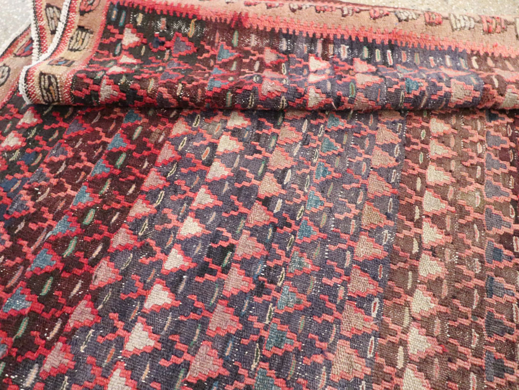 Vintage Persian Flatweave Kilim Gallery Rug, No.29087 - Gsblank