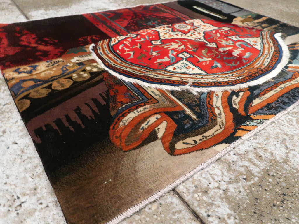 Vintage Persian Tabriz Pictorial Rug, No.29090 - Gsblank