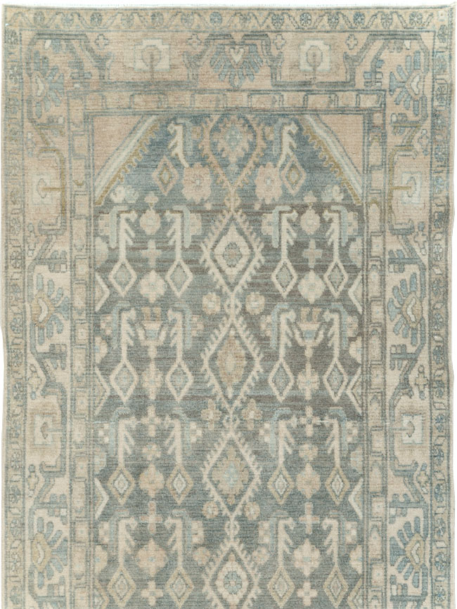 Vintage Persian Malayer Long Runner, No.29093 - Gsblank
