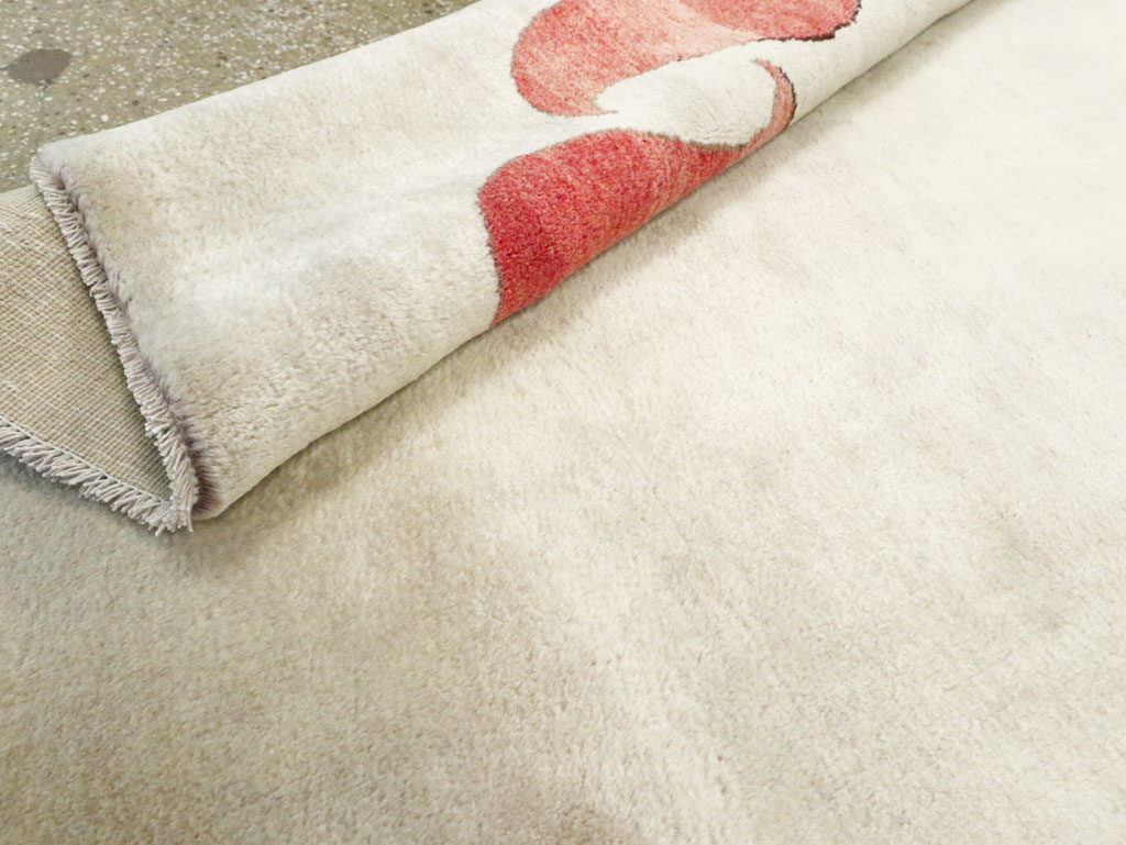 Vintage Persian Mashad Deco Style Rug (Pair: 2 of 2), No.29095 - Gsblank