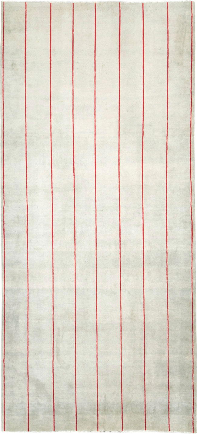 Vintage Persian Art Deco Mashad Throw Rug (Pair: 2 of 2), No.29098 - Gsblank