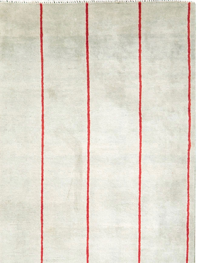 Vintage Persian Art Deco Mashad Throw Rug (Pair: 2 of 2), No.29098 - Gsblank