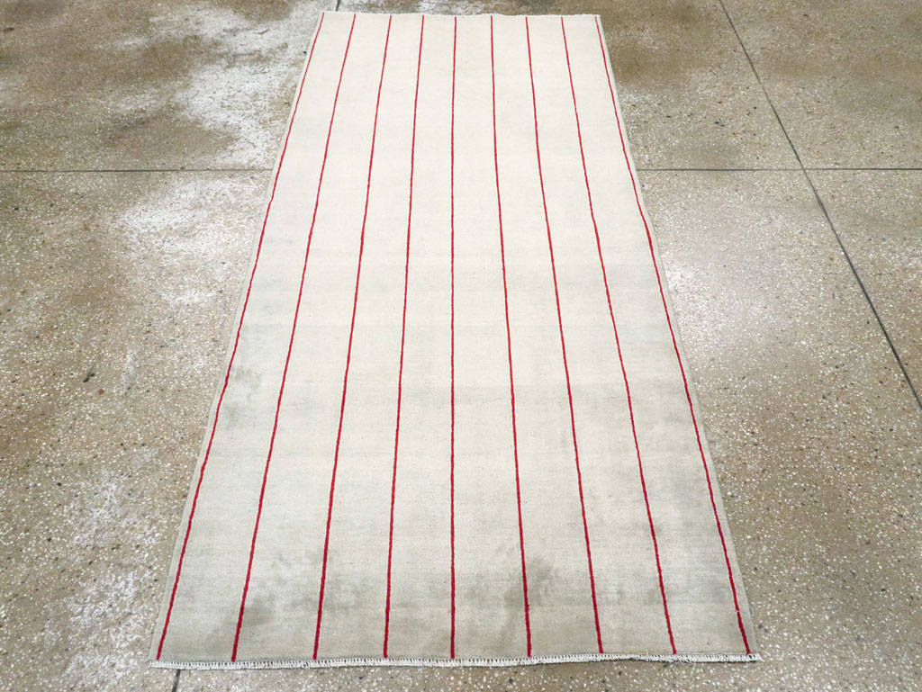 Vintage Persian Art Deco Mashad Throw Rug (Pair: 2 of 2), No.29098 - Gsblank