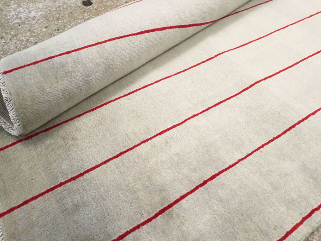 Vintage Persian Art Deco Mashad Throw Rug (Pair: 2 of 2), No.29098 - Gsblank