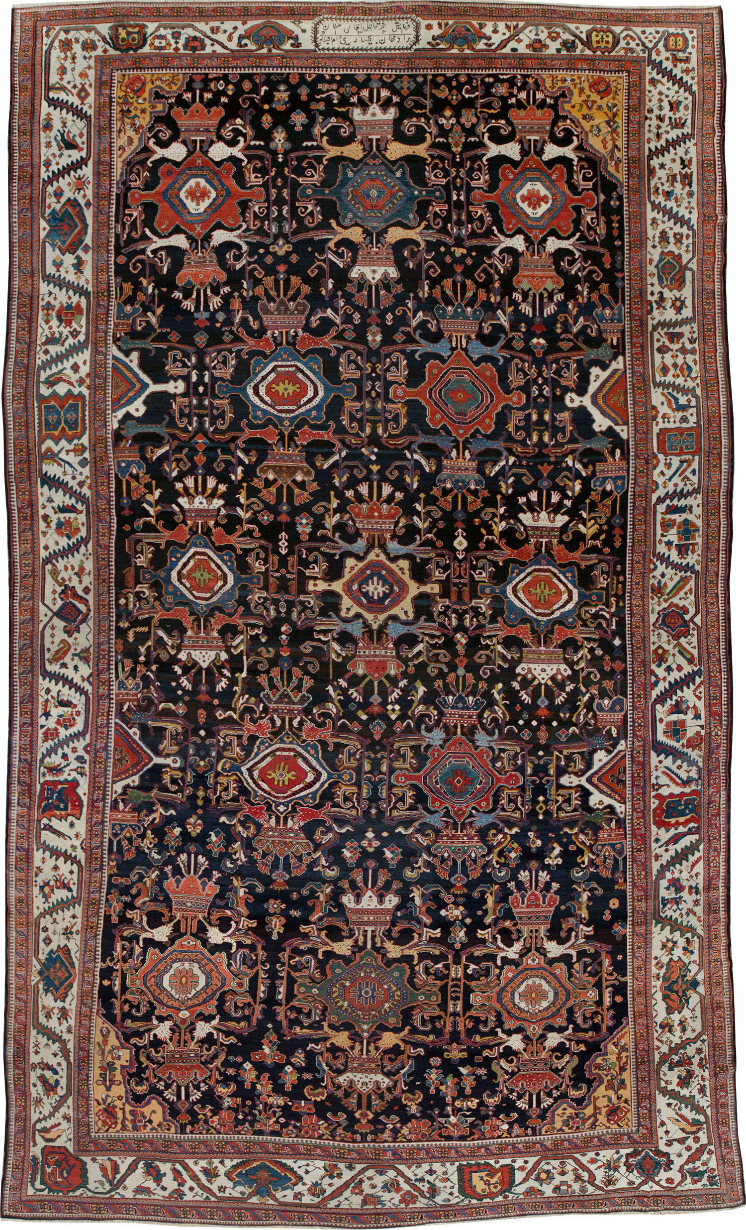 Antique Persian Bakhtiari Long Oversize Carpet, No.29101 - Gsblank
