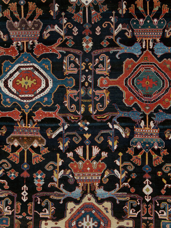 Antique Persian Bakhtiari Long Oversize Carpet, No.29101 - Gsblank