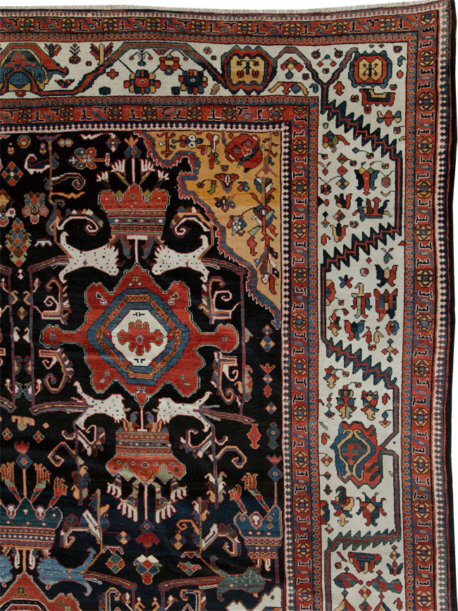 Antique Persian Bakhtiari Long Oversize Carpet, No.29101 - Gsblank