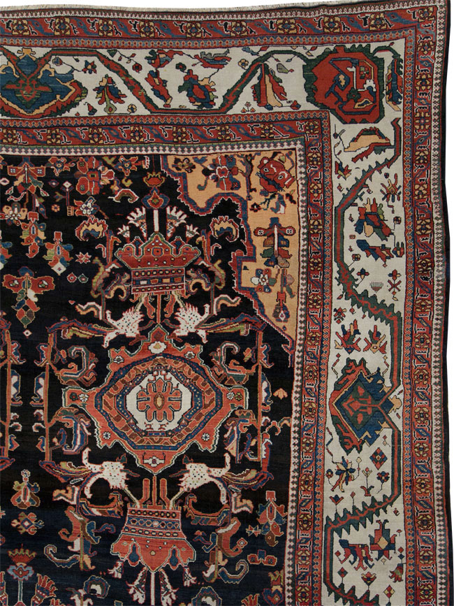 Antique Persian Bakhtiari Long Oversize Carpet, No.29101 - Gsblank