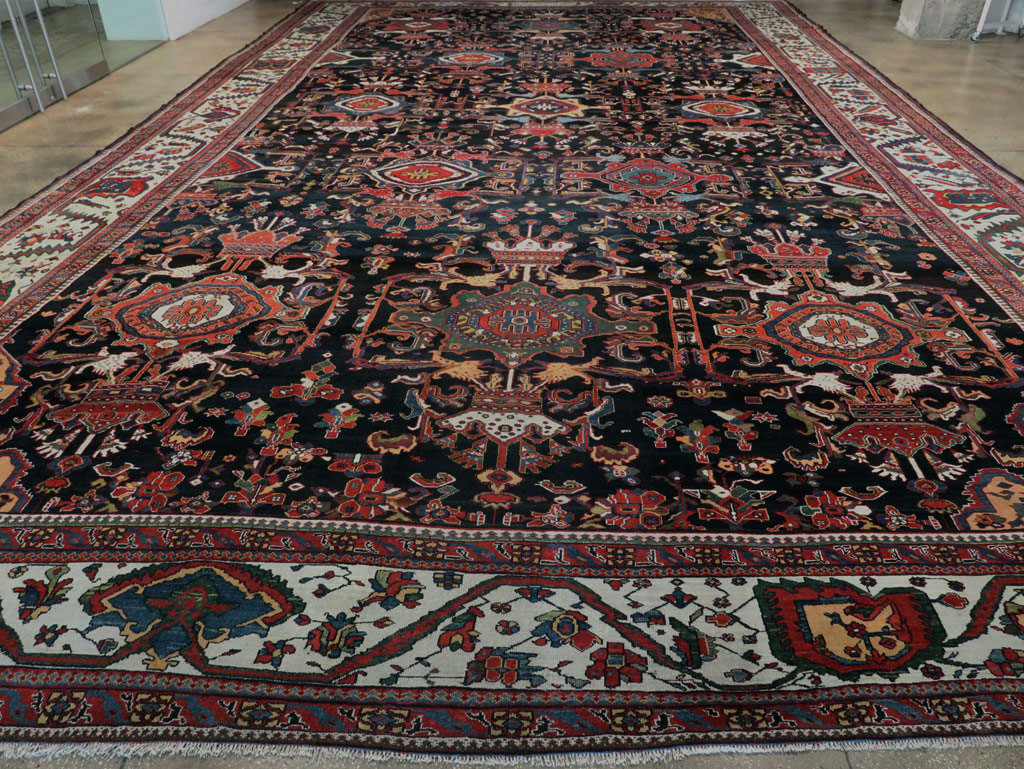 Antique Persian Bakhtiari Long Oversize Carpet, No.29101 - Gsblank