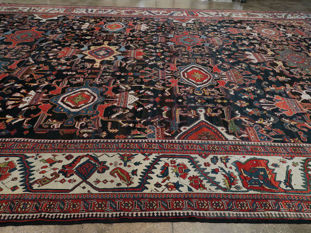 Antique Persian Bakhtiari Long Oversize Carpet, No.29101 - Gsblank