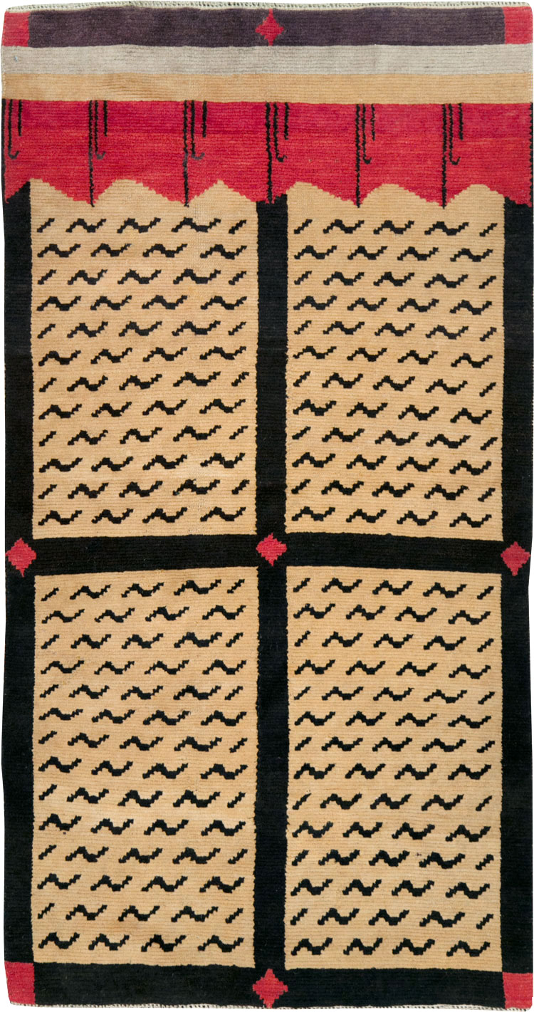 Vintage Tibetan Throw Rug, No.29106 - Gsblank