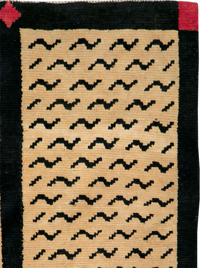 Vintage Tibetan Throw Rug, No.29106 - Gsblank