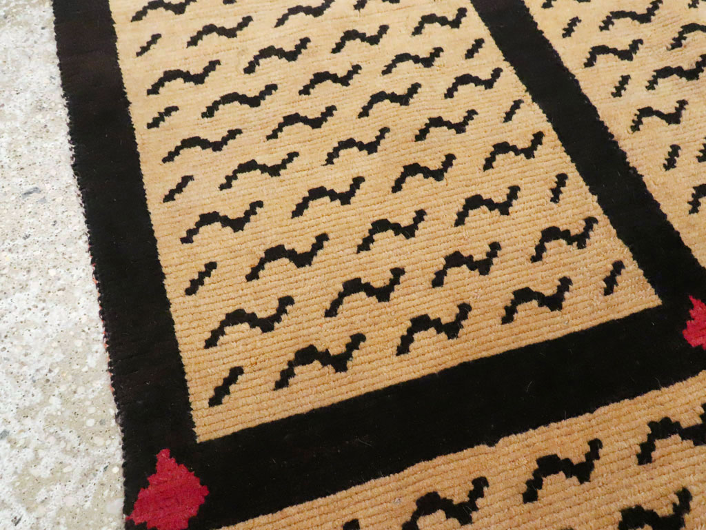 Vintage Tibetan Throw Rug, No.29106 - Gsblank