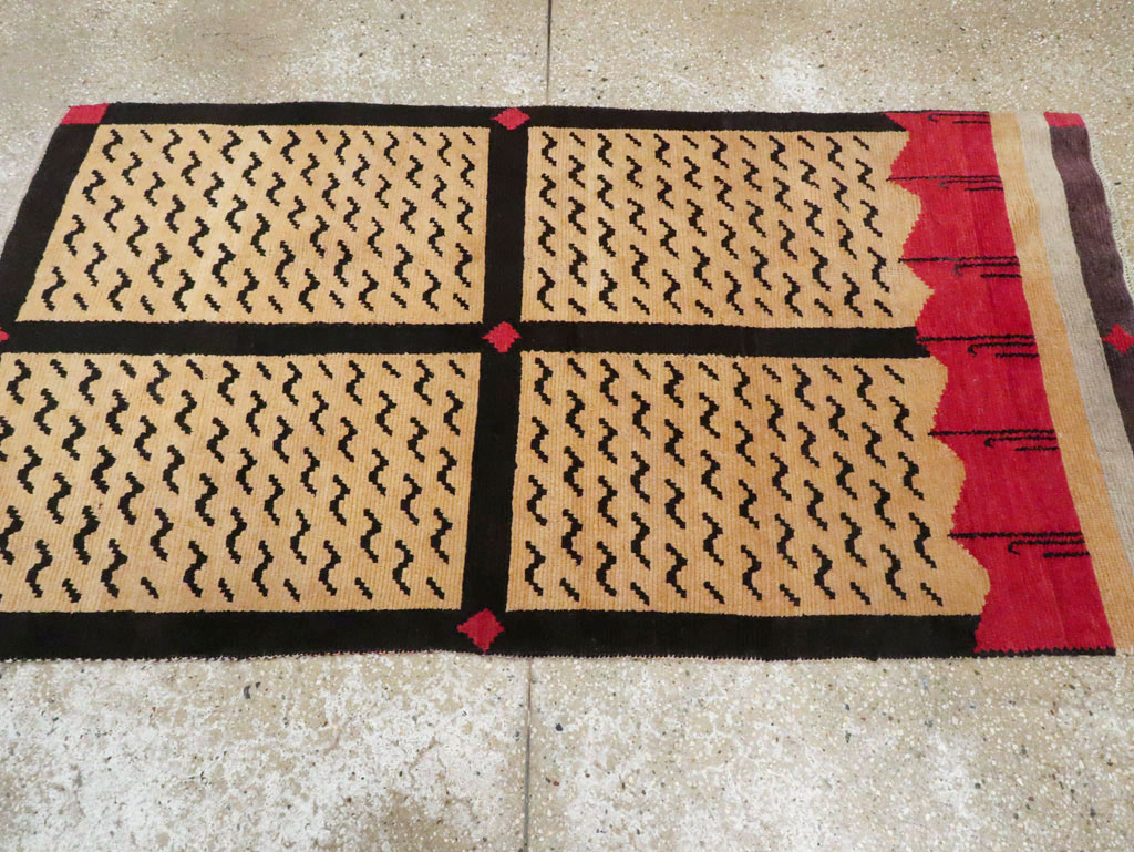 Vintage Tibetan Throw Rug, No.29106 - Gsblank