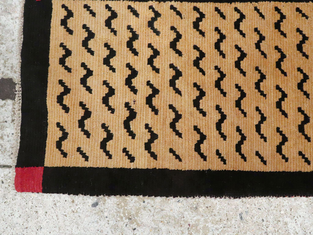 Vintage Tibetan Throw Rug, No.29106 - Gsblank