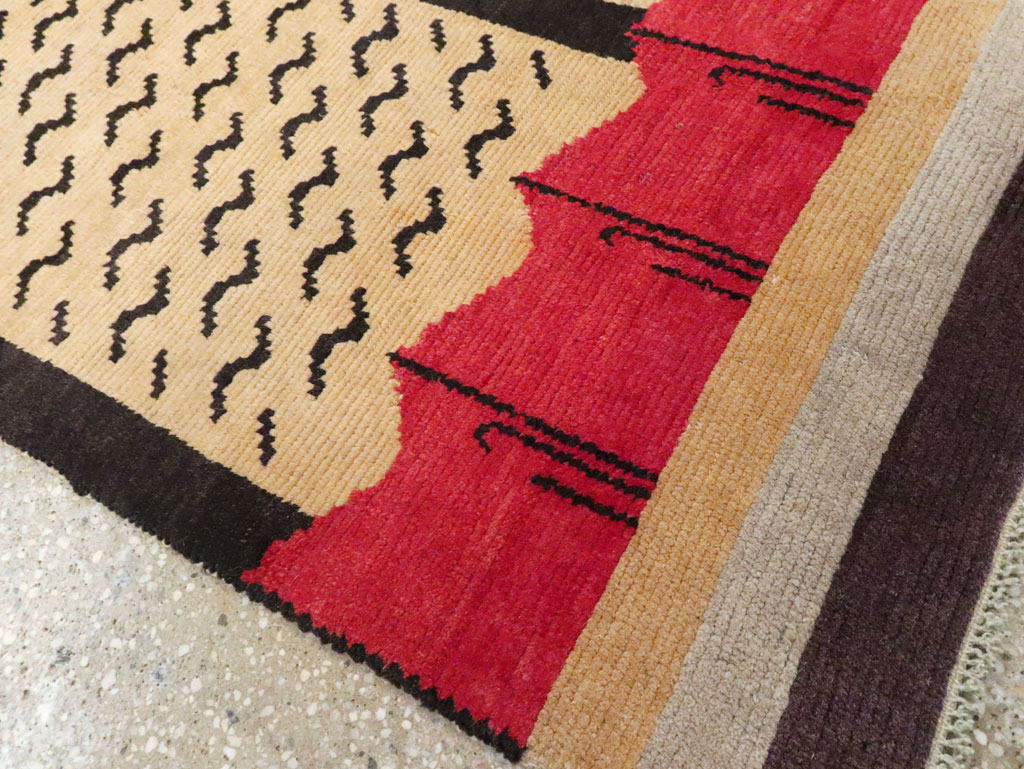 Vintage Tibetan Throw Rug, No.29106 - Gsblank