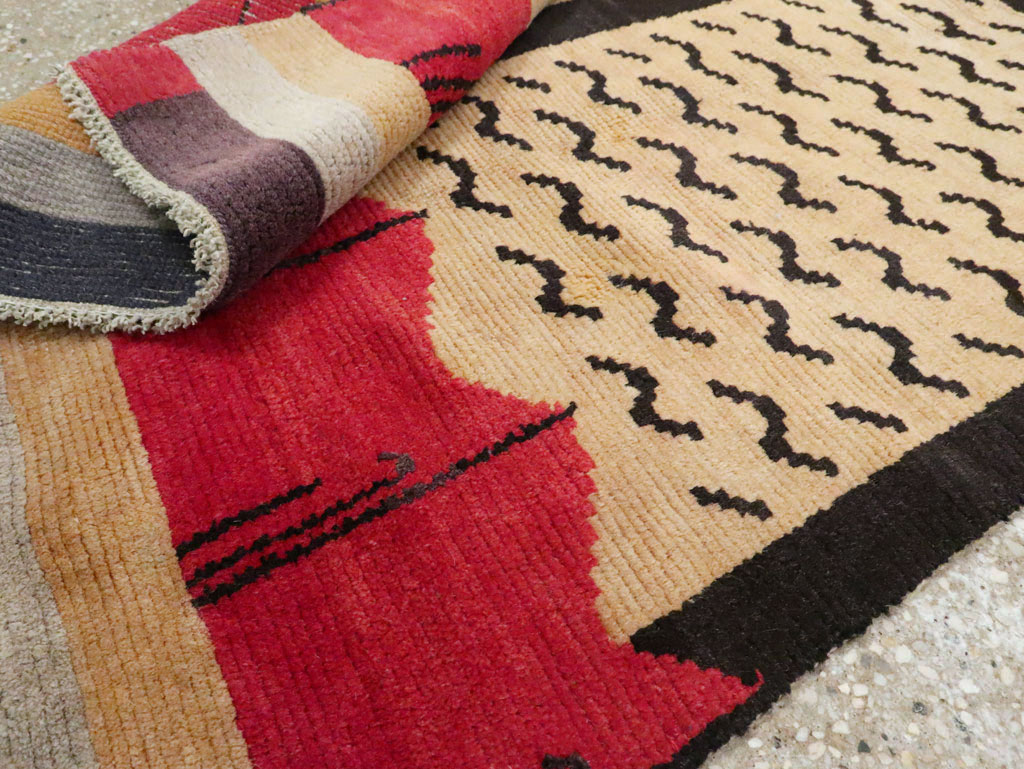 Vintage Tibetan Throw Rug, No.29106 - Gsblank